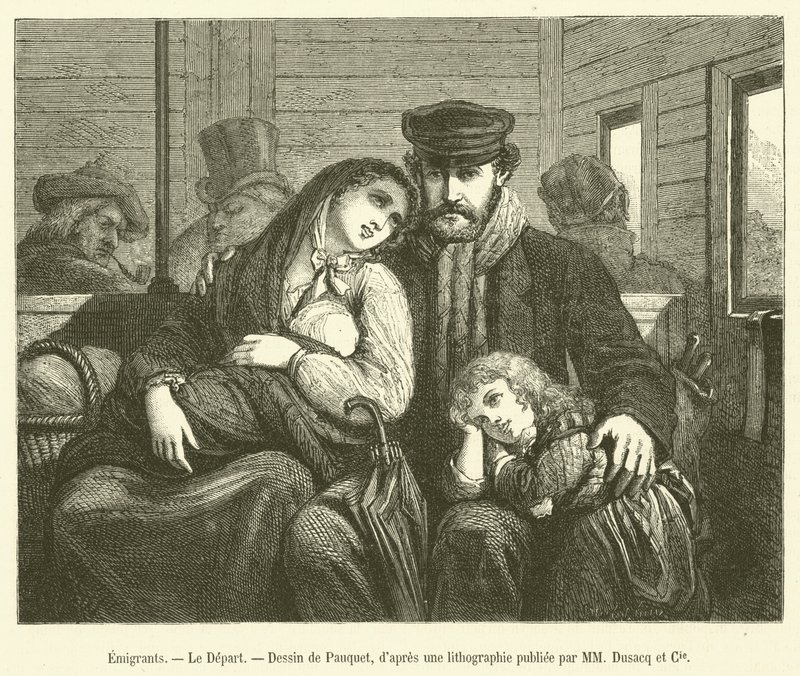 Émigrants, Le Départ - French School