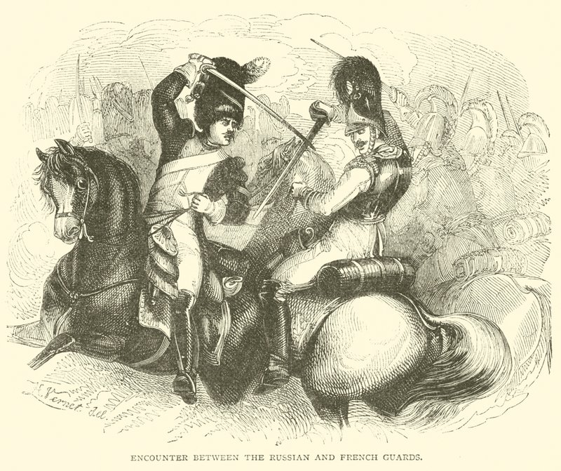 Rencontre entre les Gardes russes et françaises - French School