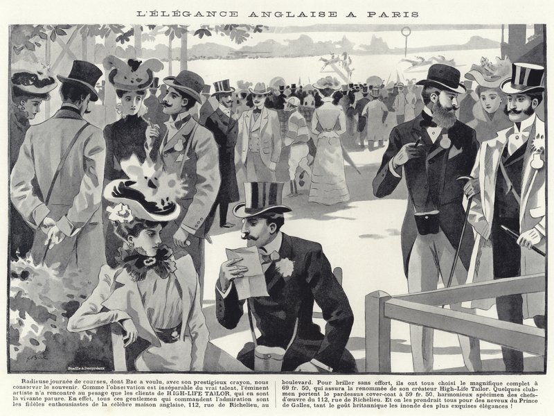 Élégance anglaise à Paris - French School