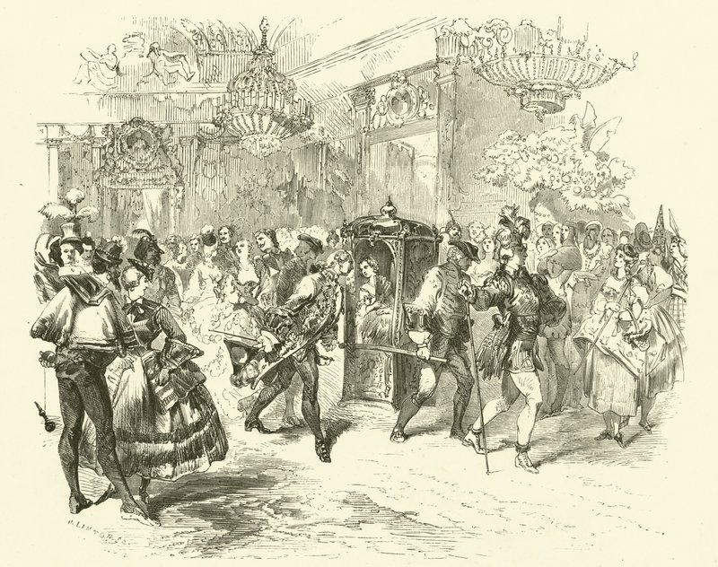Entrée de Madame Dubarry (gravure) - French School