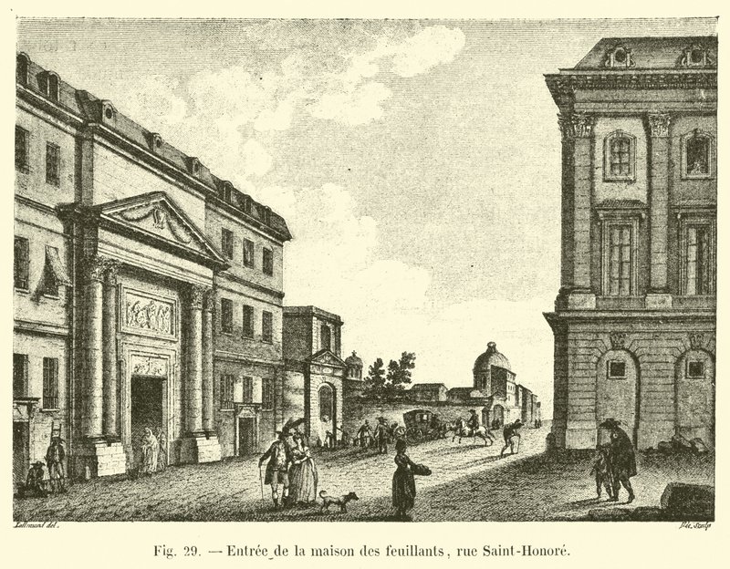 Entrée de la maison des Feuillants, rue Saint-Honoré - French School