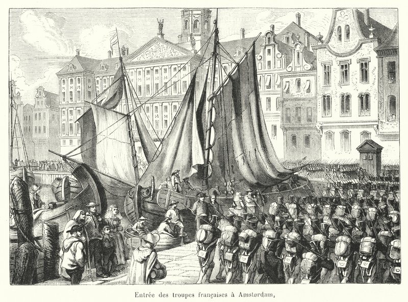 Entrée des troupes françaises à Amsterdam - French School