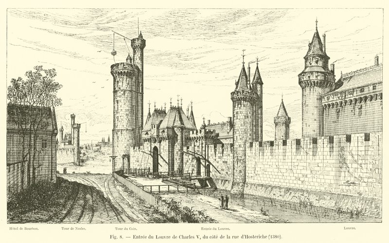 Entrée du Louvre de Charles V, du côté de la rue d
