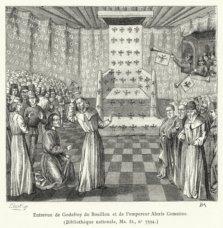 Entrevue de Godefroy de Bouillon et de l