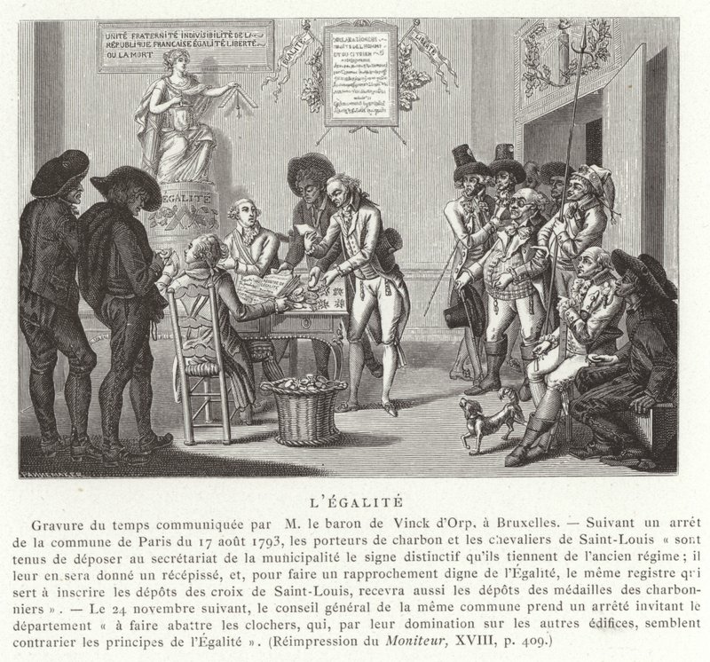 Égalité, Révolution française, 1793 - French School