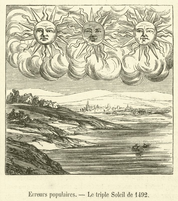 Erreurs populaires, Le triple Soleil de 1492 - French School