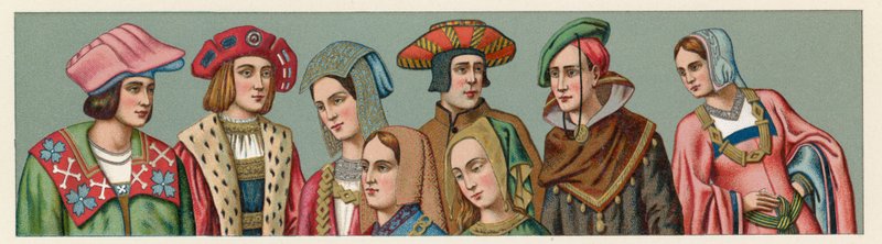 Costume européen XV-XVIe siècle - French School