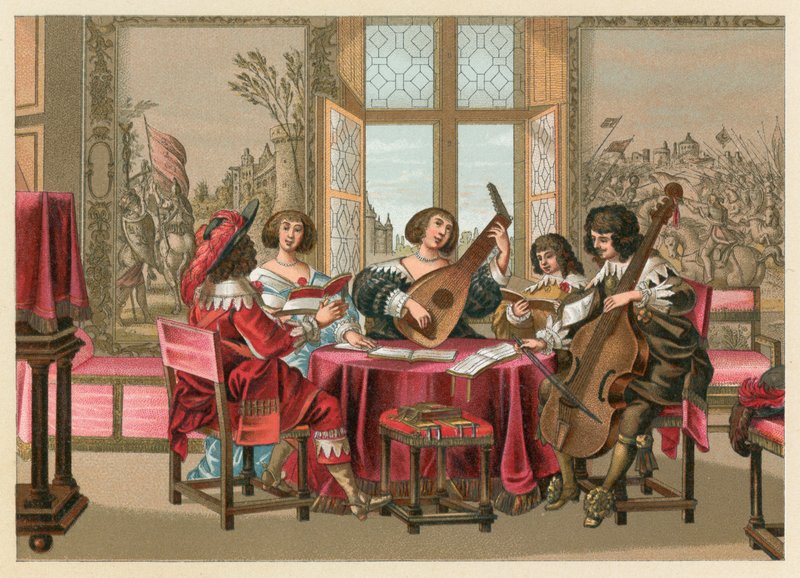 Costume européen du XVIIe siècle - French School