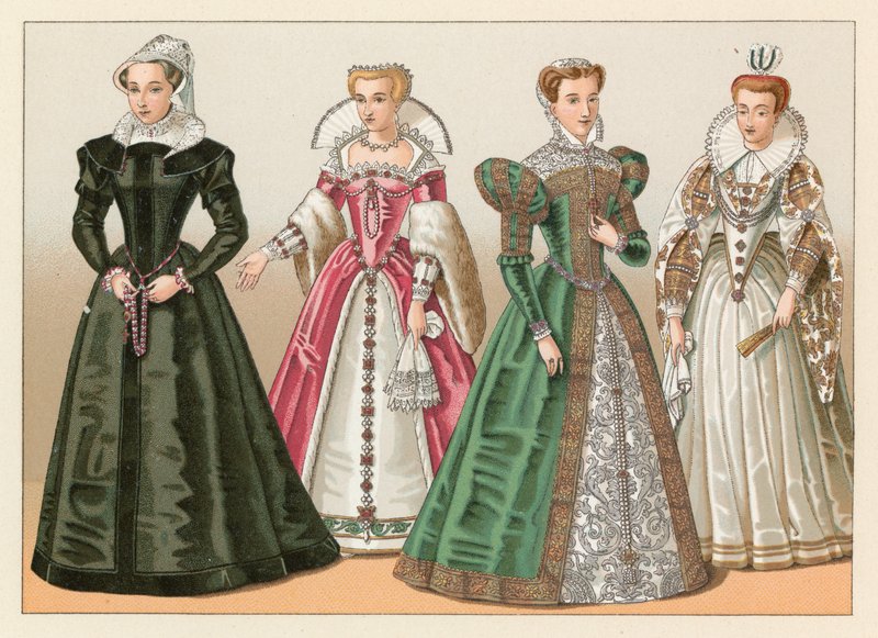 Costume européen du XVIe siècle - French School