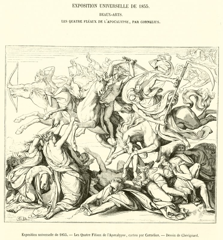 Exposition universelle de 1855, Les Quatre Fléaux de l