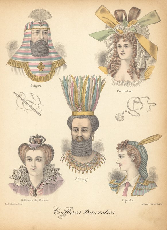 Coiffures extraordinaires - French School