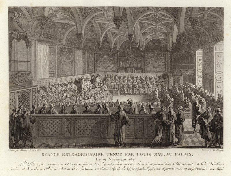 Session extraordinaire tenue par Louis XVI au Palais de Versailles - French School