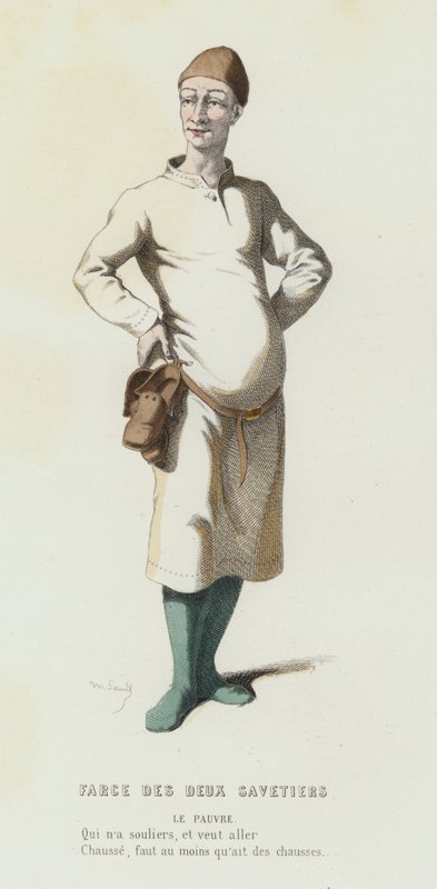 Farce des Deux Savetiers - French School