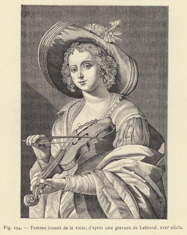 Femme jouant de la viole, d