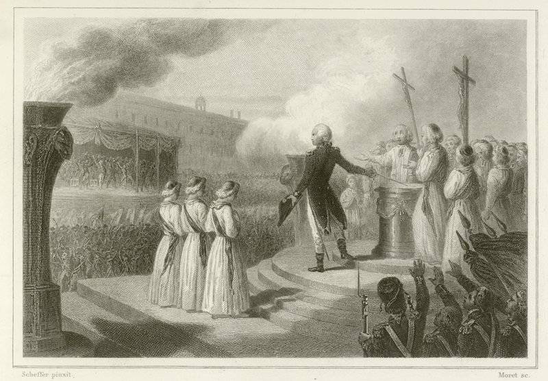 Fête de la Fédération, 14 juillet 1790 - French School