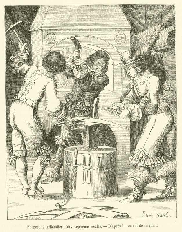 Forgerons taillandiers, dix-septième siècle - French School