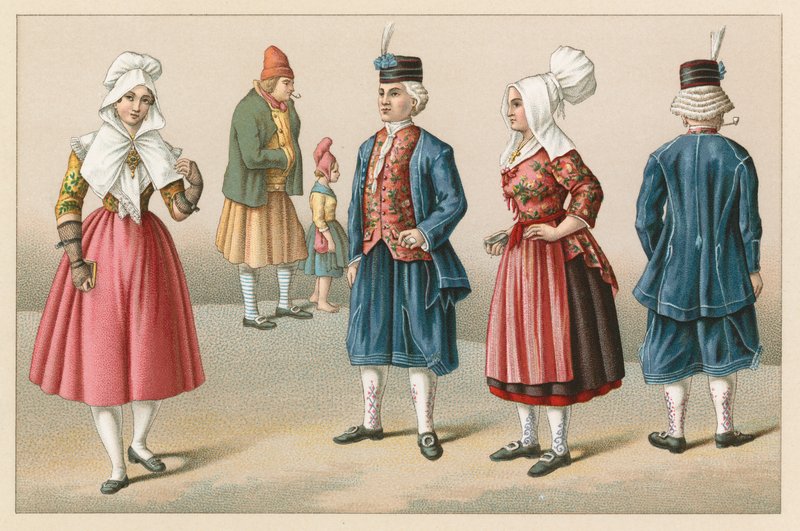 Costume français du XIXe siècle - French School