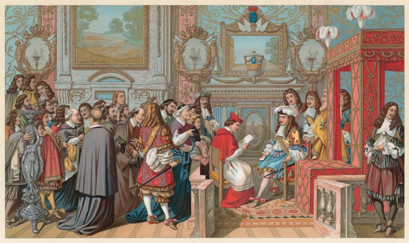 Costume du XVIIe siècle en France - French School