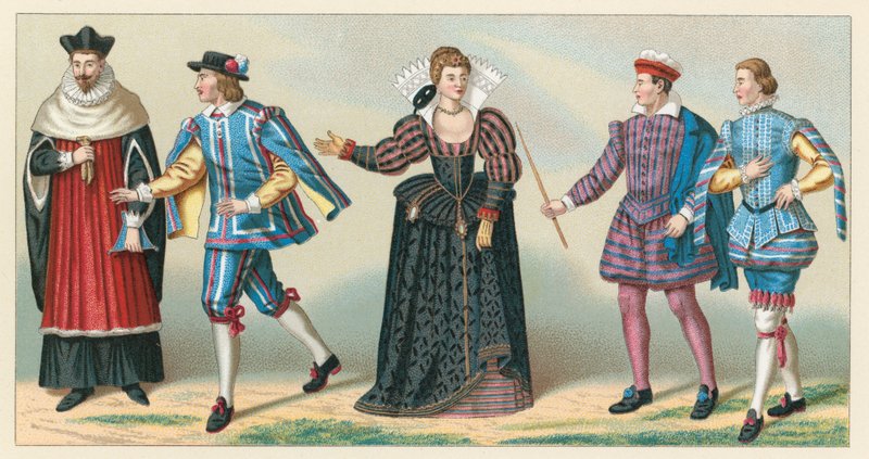 Costume français du XVIe siècle - French School
