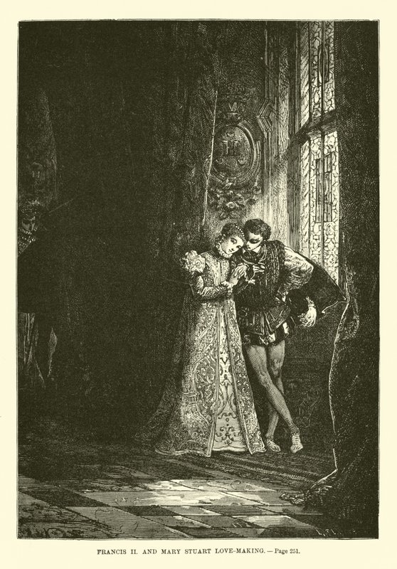 François II et Marie Stuart en amour - French School