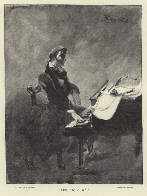 Frédéric Chopin, pianiste et compositeur polonais - French School