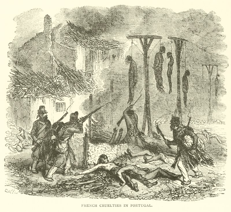 Cruautés françaises au Portugal - French School