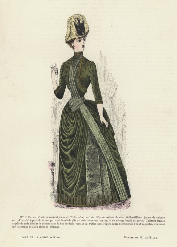 Planche de mode française - French School