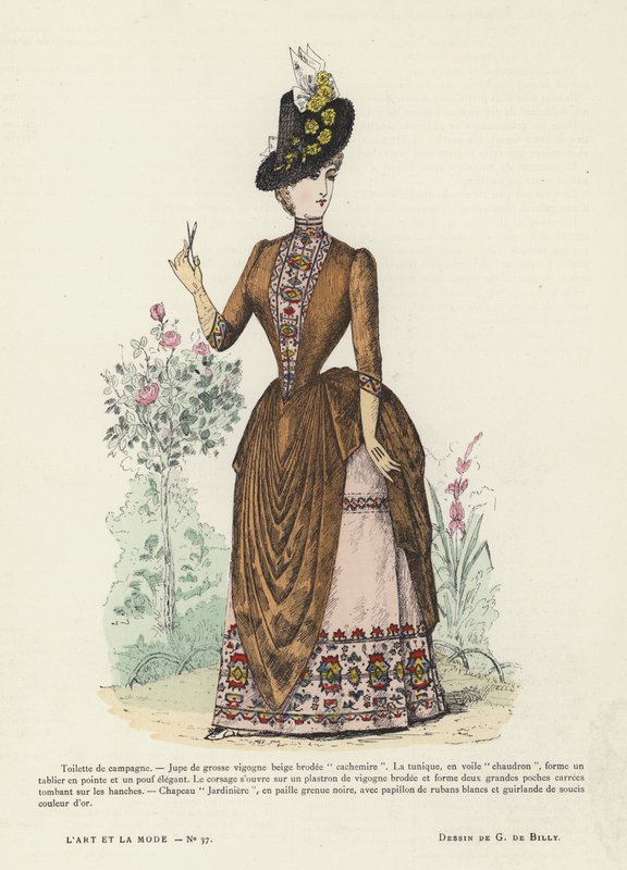 Planche de mode française, 1885-86 - French School