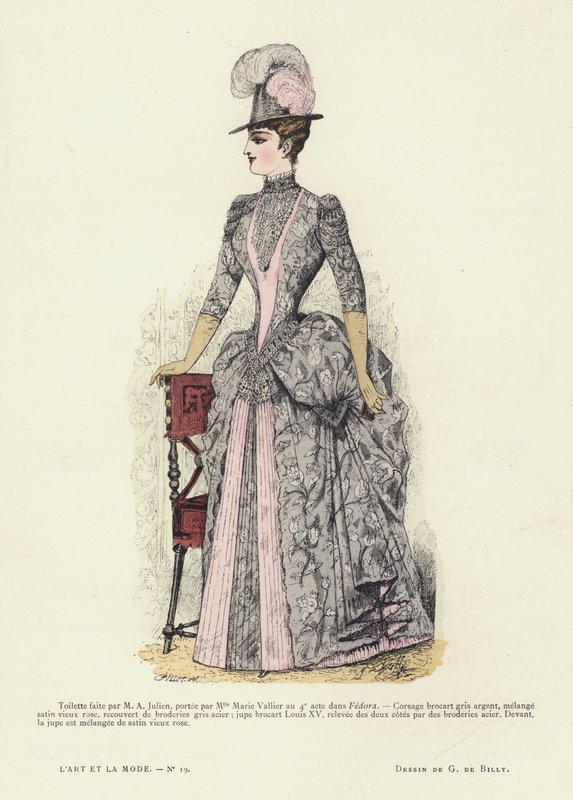 Planche de mode française, 1885-86 - French School
