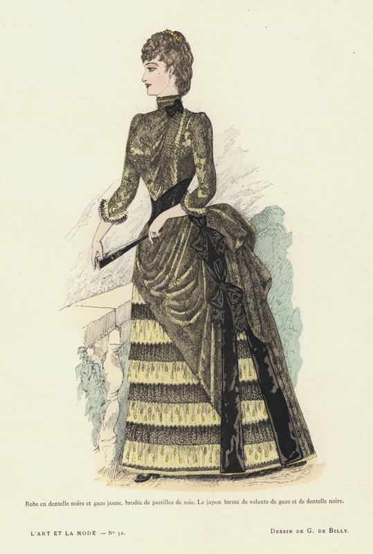 Planche de mode française, 1885-86 - French School