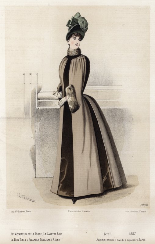 Planche de mode française, fin du XIXe siècle - French School
