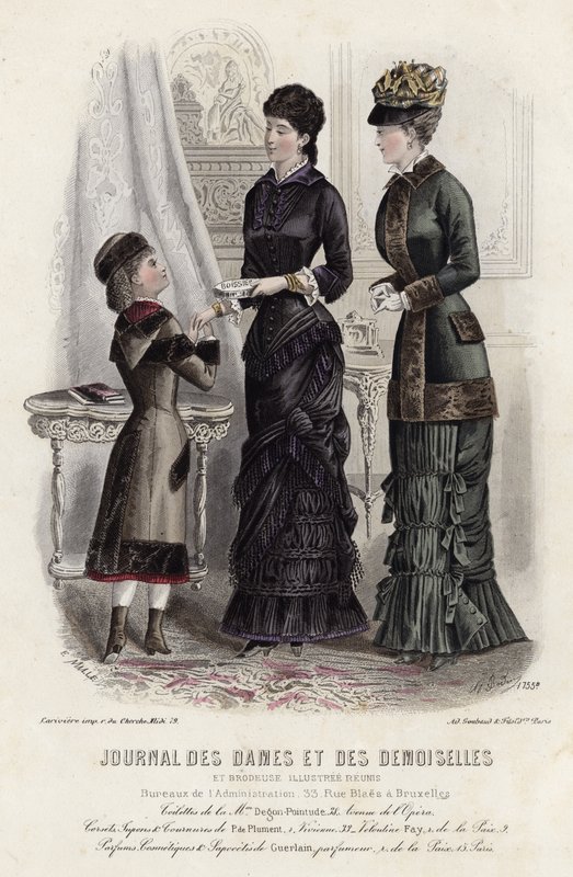 Planche de mode française, fin du XIXe siècle - French School