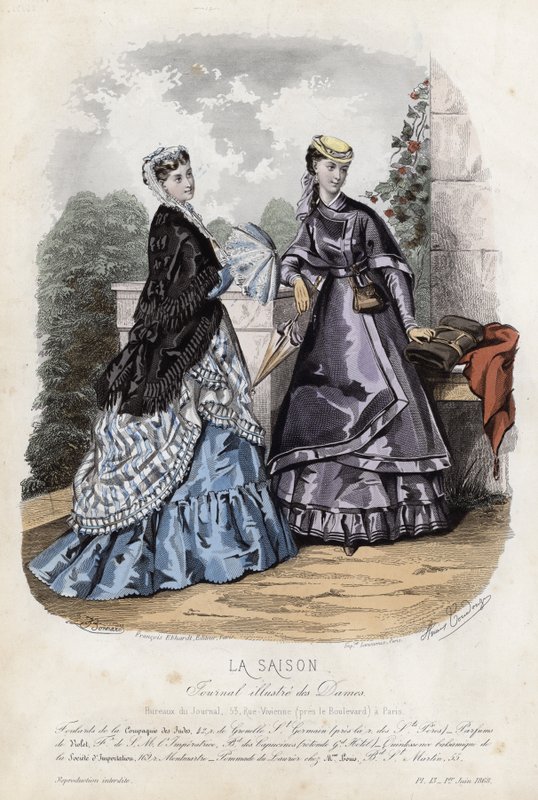 Planche de mode française, fin du XIXe siècle - French School