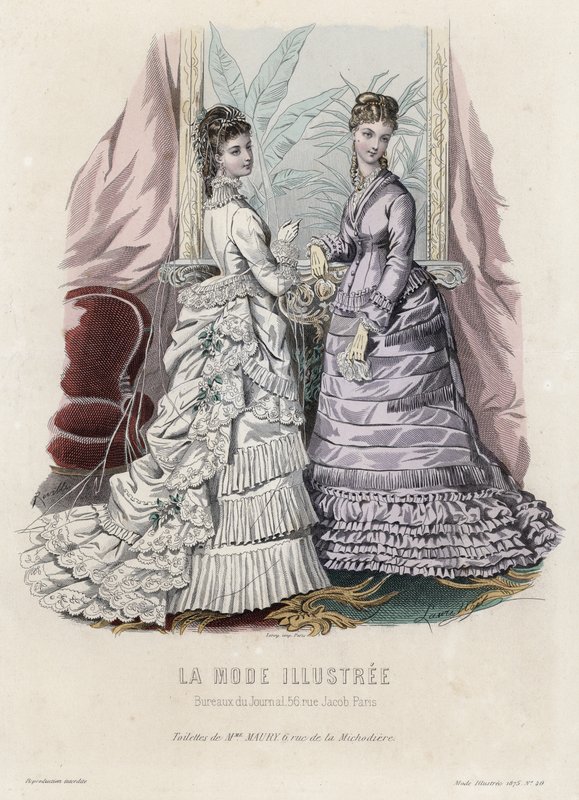 Planche de mode française, fin du XIXe siècle - French School