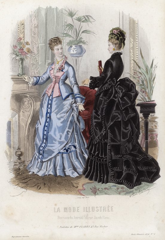 Planche de mode française, fin du XIXe siècle - French School