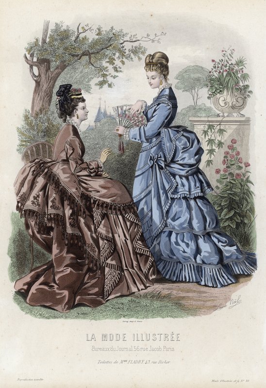Planche de mode française, fin du XIXe siècle - French School