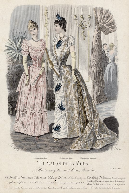 Planche de mode française, fin du XIXe siècle - French School
