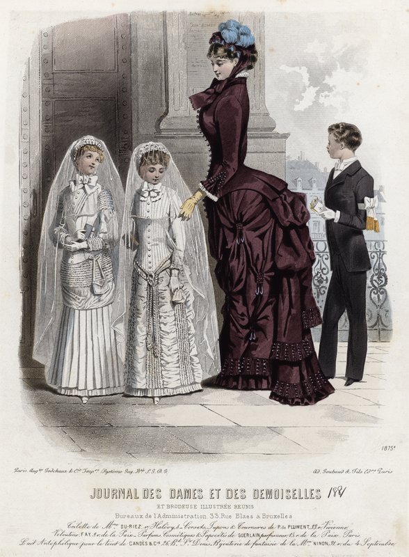 Planche de mode française, fin du XIXe siècle - French School