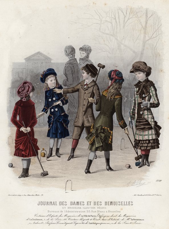 Planche de mode française, fin du XIXe siècle - French School
