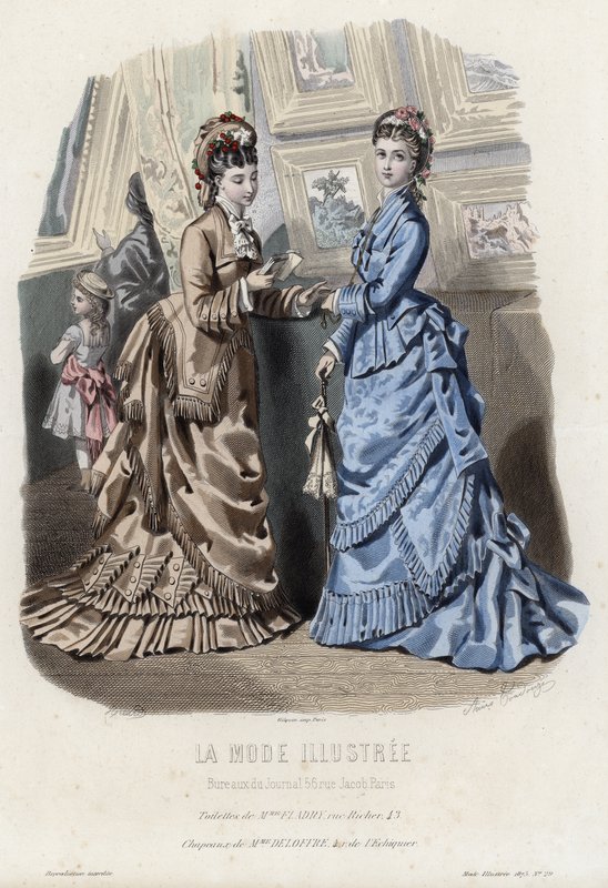 Planche de mode française, fin du XIXe siècle - French School