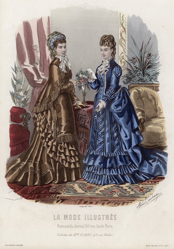 Planche de mode française, fin du XIXe siècle - French School
