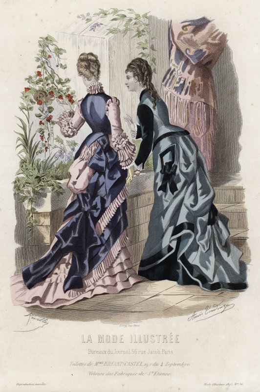 Planche de mode française, fin du XIXe siècle - French School