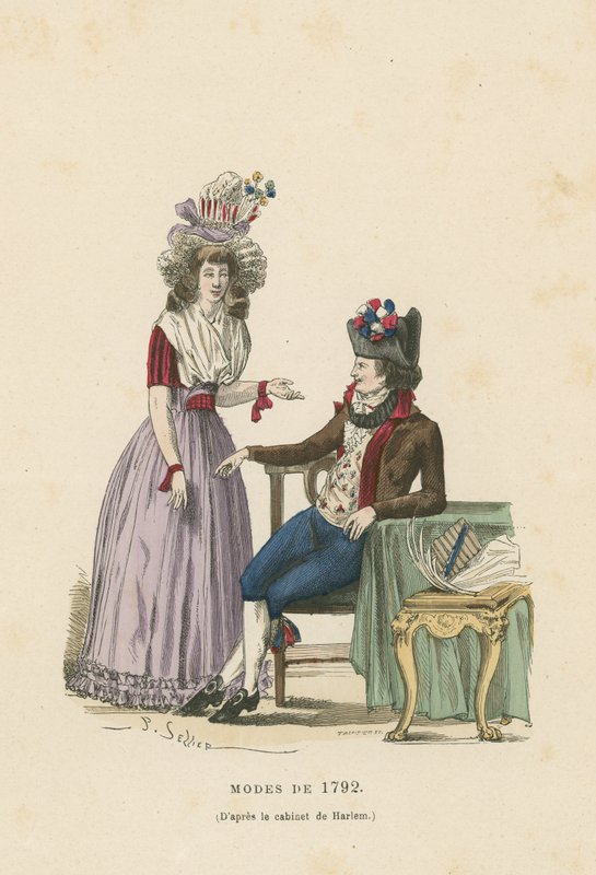 Modes françaises de 1792 - French School