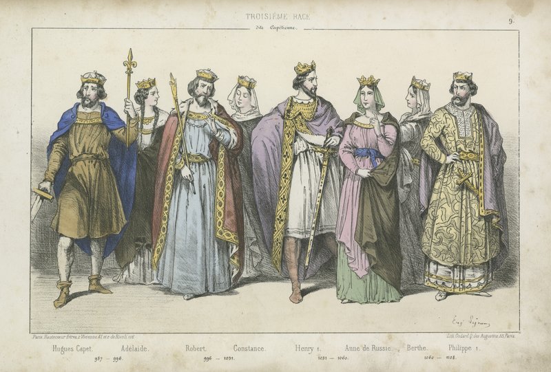 Rois et reines de France des Xe, XIe et XIIe siècles - French School