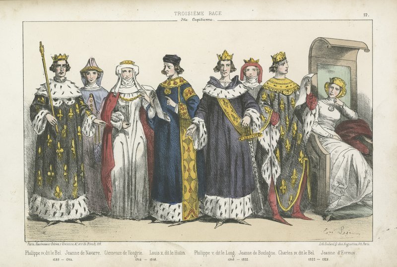 Rois et reines de France des XIIIe et XIVe siècles - French School