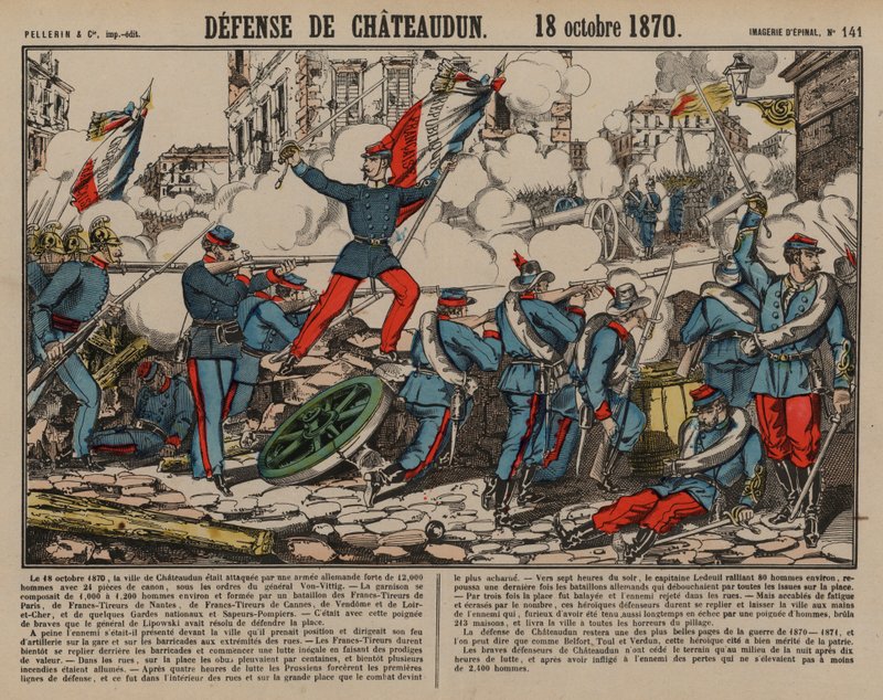 Troupes françaises défendant Châteaudun, Guerre franco-prussienne - French School