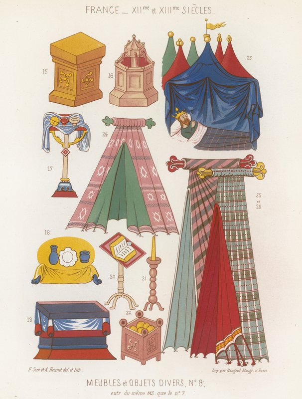 Mobilier et divers objets des XIIe et XIIIe siècles - French School
