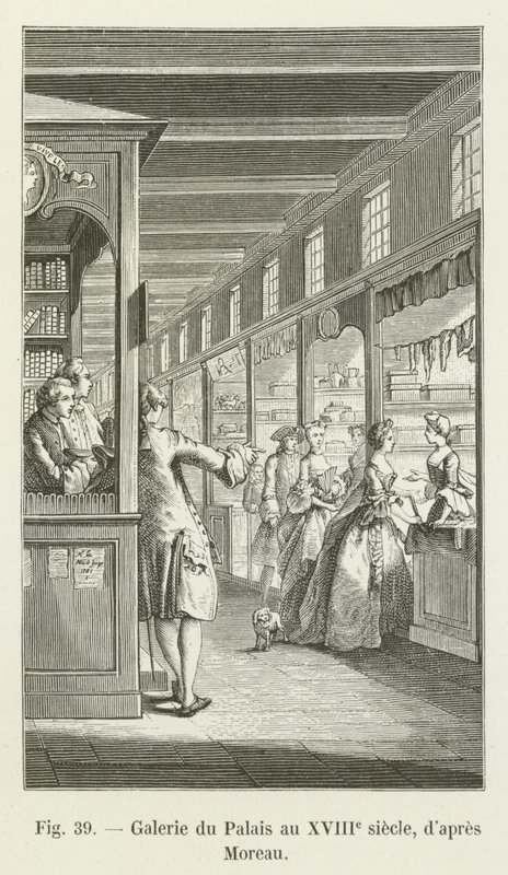Galerie du Palais au XVIIIe siècle, d