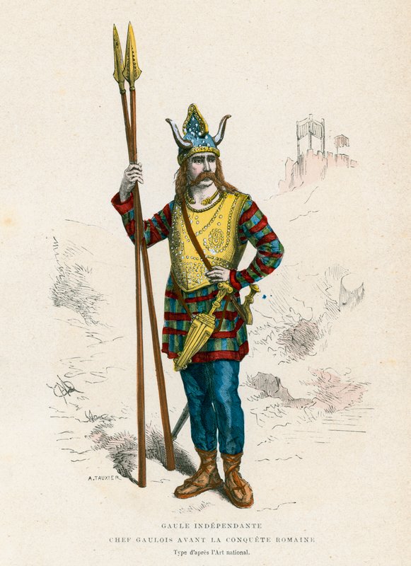 Chef gaulois avant la conquête des Romains - French School