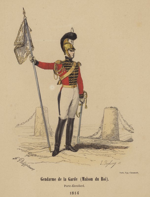 Gendarme de la Garde (Maison du Roi), Porte-Étendard - French School
